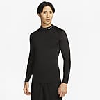 Nike Pro Men s Dri FIT Fitness Mock Neck Long Sleeve Top. Nike